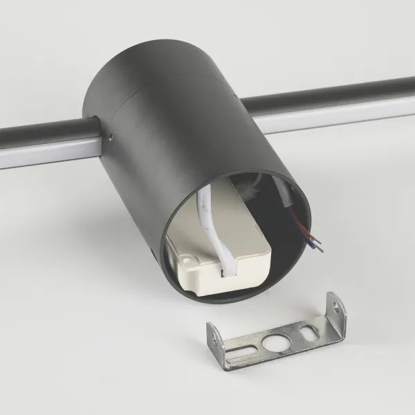 Brilagi - Aplică de perete LED pentru exterior AURA LED/12W/230V 3000K IP54 antracit