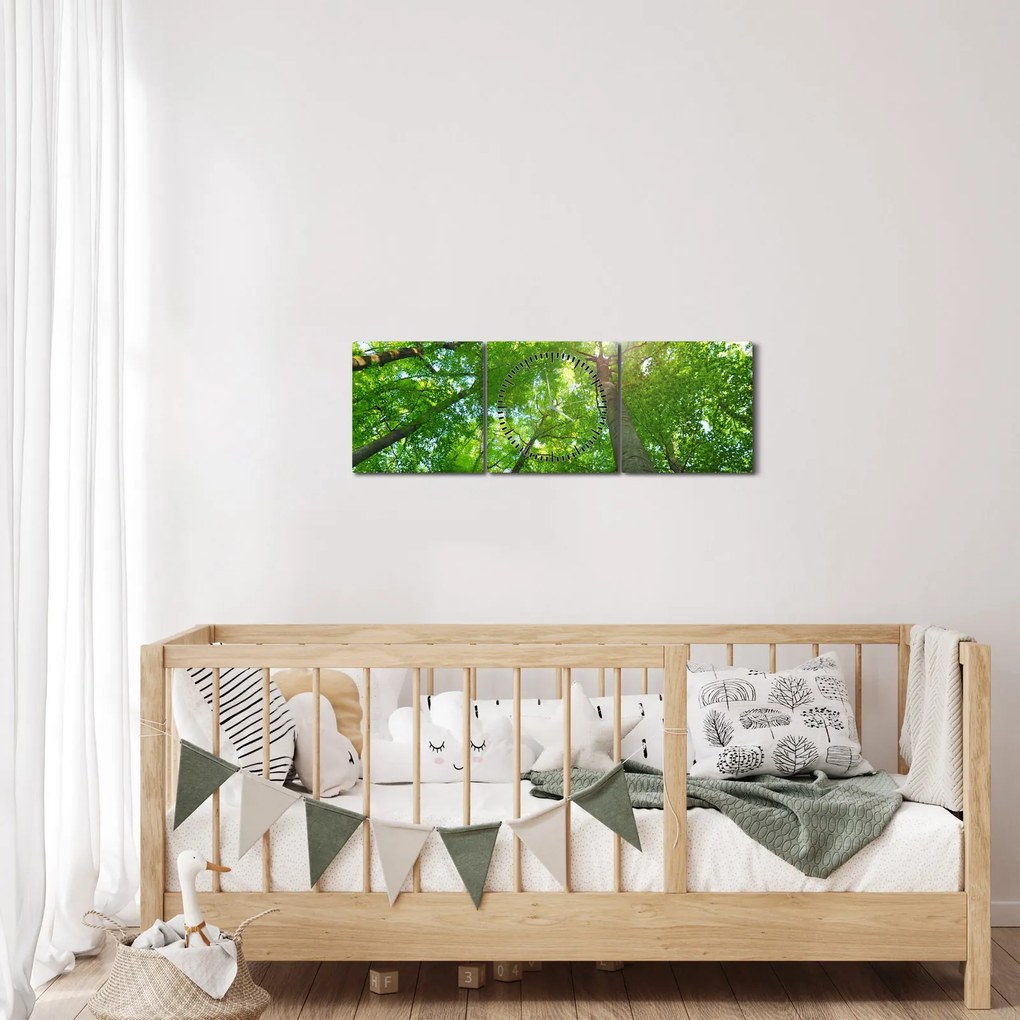 Tablou - Lunca (cu ceas) (90x30 cm)