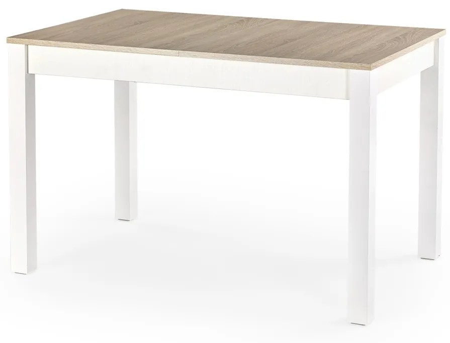 Masa extensibila Maurycy stejar sonoma/alb L 118-158 x l 75 x h 76 cm