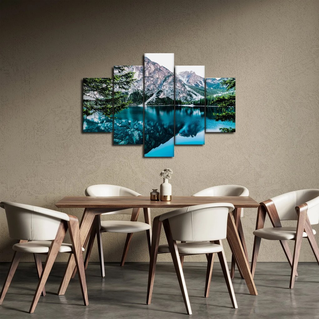 Tablou - Lac în Alpi (150x105 cm)