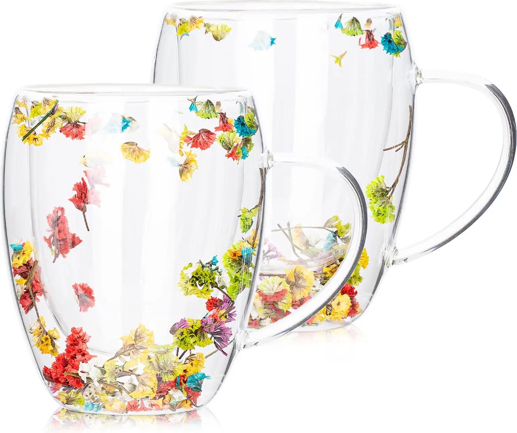 Pahare termo 4Home Flowers Hot&Cool 350 ml, 2 buc.