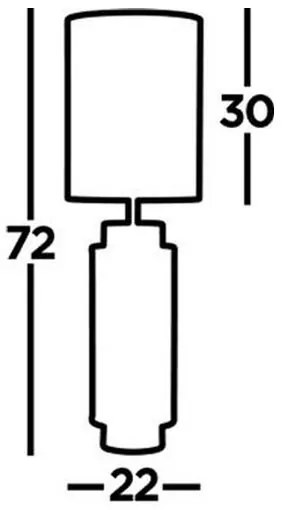 Lampă de masă FLASK 1xE27/60W/230V albastră Searchlight EU59041BK