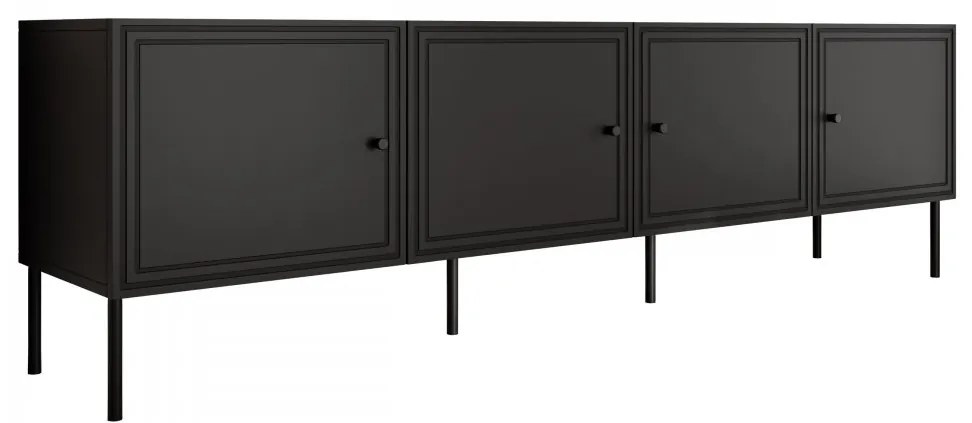 Dulap TV Godzes Bis 200 4D (Negru) . Promo -16%. 1106230