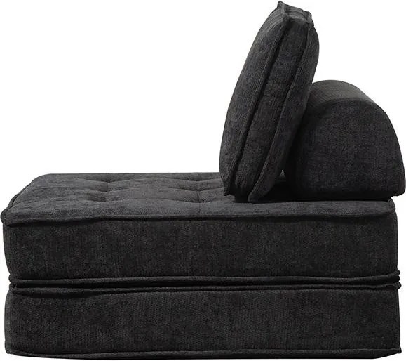 Canapea multifuncțională extensibilă CALMERO - negru