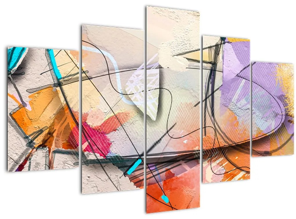 Tablou - Abstract, pasăre (150x105 cm)