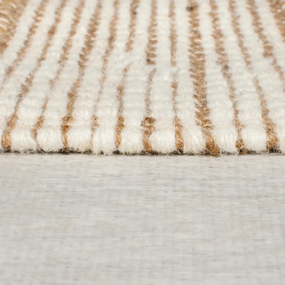 Covor verde/în culoare naturală țesut manual din amestec de iută 120x170 cm Medina Blocks – Flair Rugs