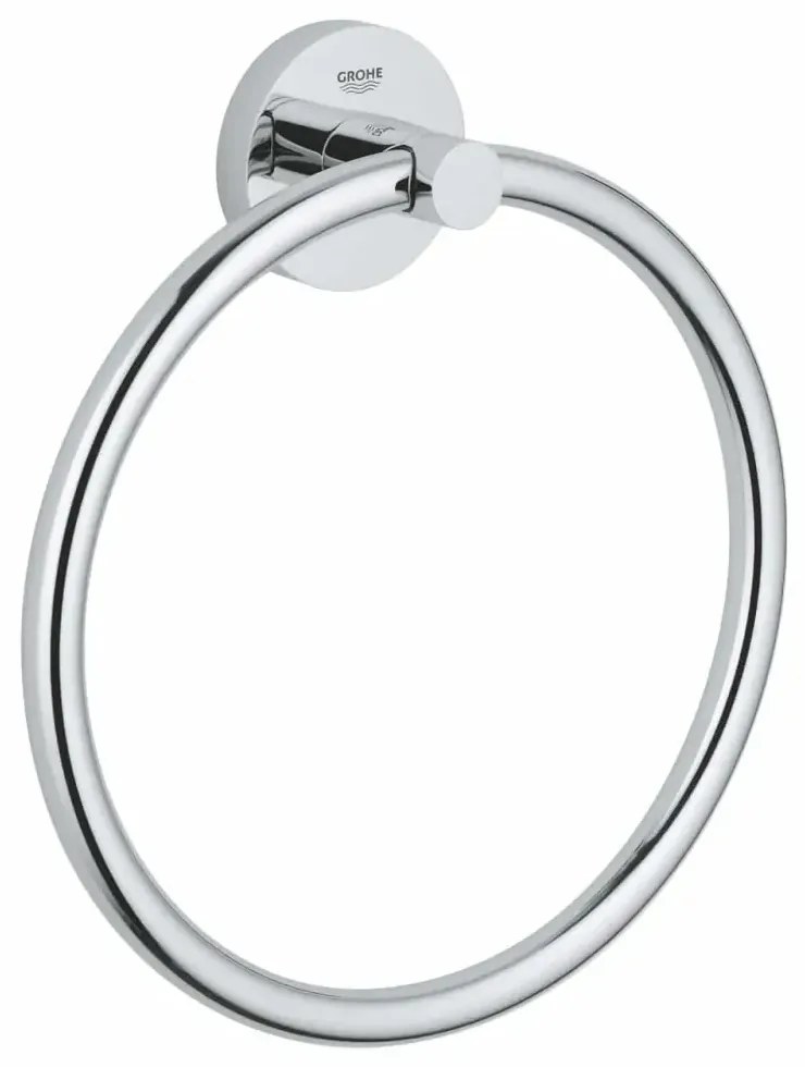 Set coloana dus si baterie lavoar Grohe Cosmopolitan cu accesorii baie Grohe Essentials, crom