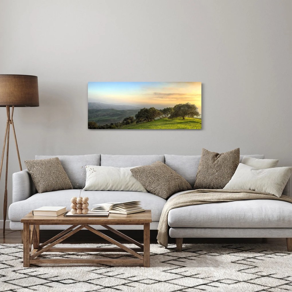 Tablou - Privire de pe deal (120x50 cm)