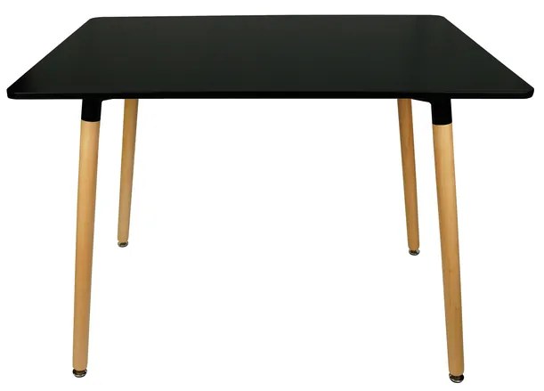 Masa dining Culoare neagra, BERGEN 140x80 cm