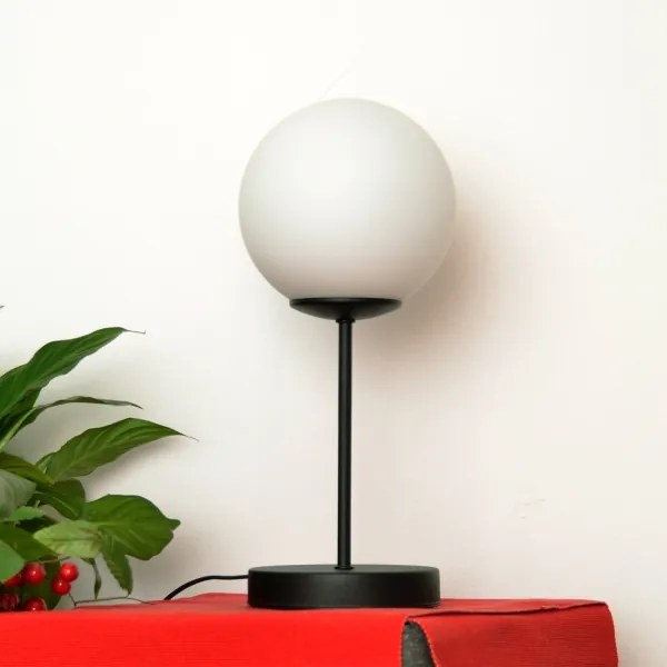 Lampă de masă MOON 1xE27/15W/230V negru