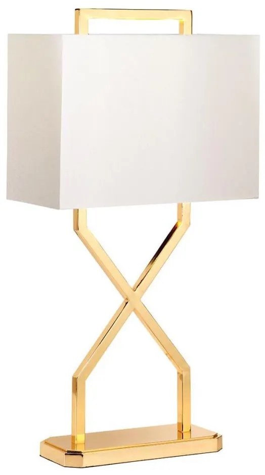 Lampă de masă Elstead CROSS-TL-IVORY CROSS 1xE27/60W/230V auriu/alb
