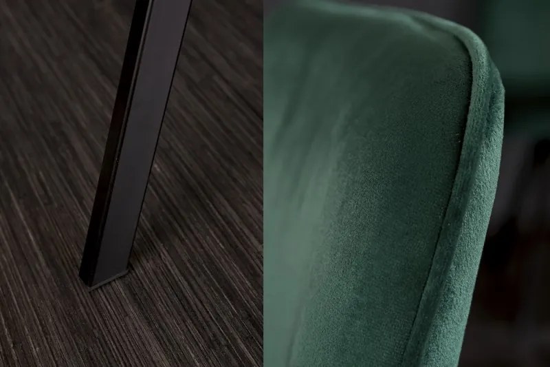 Neînvins Scaun de design Amsterdam catifea verde smarald