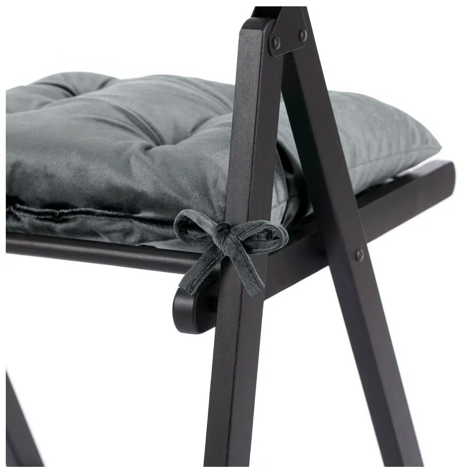 Pernă de scaun din catifea 40x40 cm Aleksa – Restilo