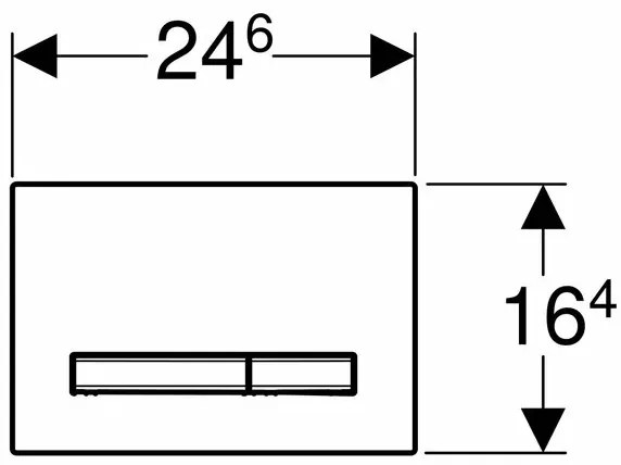 Clapeta de actionare Geberit Sigma50 sticla fumurie