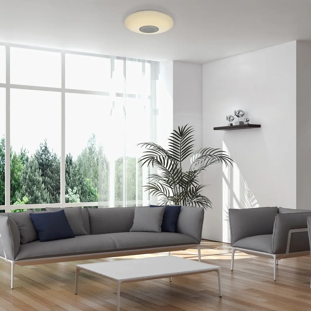 Plafoniera LED cu telecomanda design modern Rodion