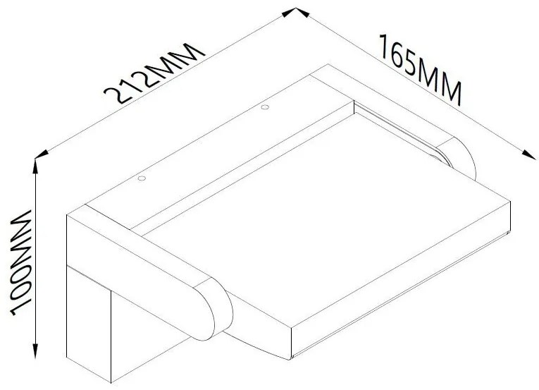 Aplica de perete exterior LED, Protectie IP54, Cooper negru MA-8471