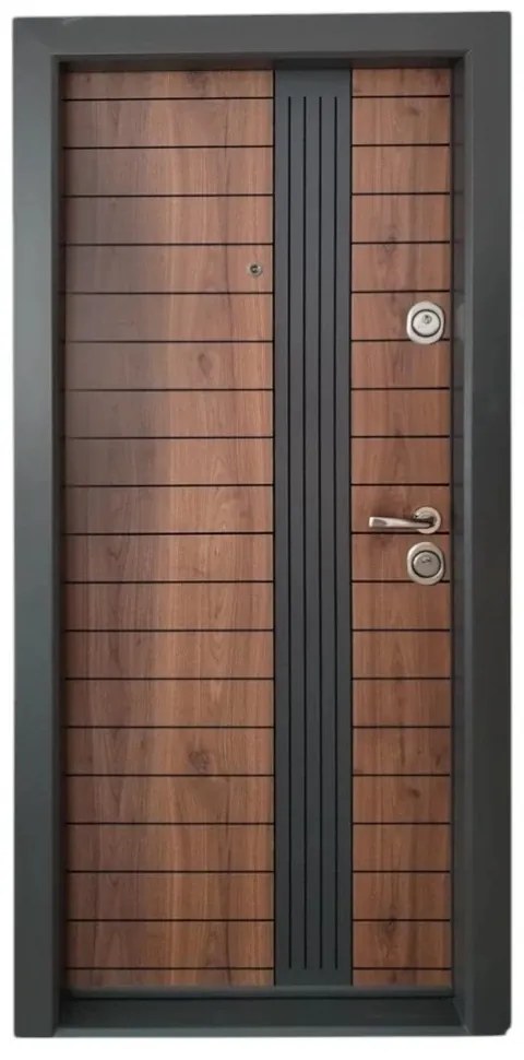 Usa metalica de apartament cu izolatie si vizor Novo Doors First Class NDS20, Deschidere Stanga Dreapta, Dimensiune 200X88 cm, Tabla 1.2 mm, Kit