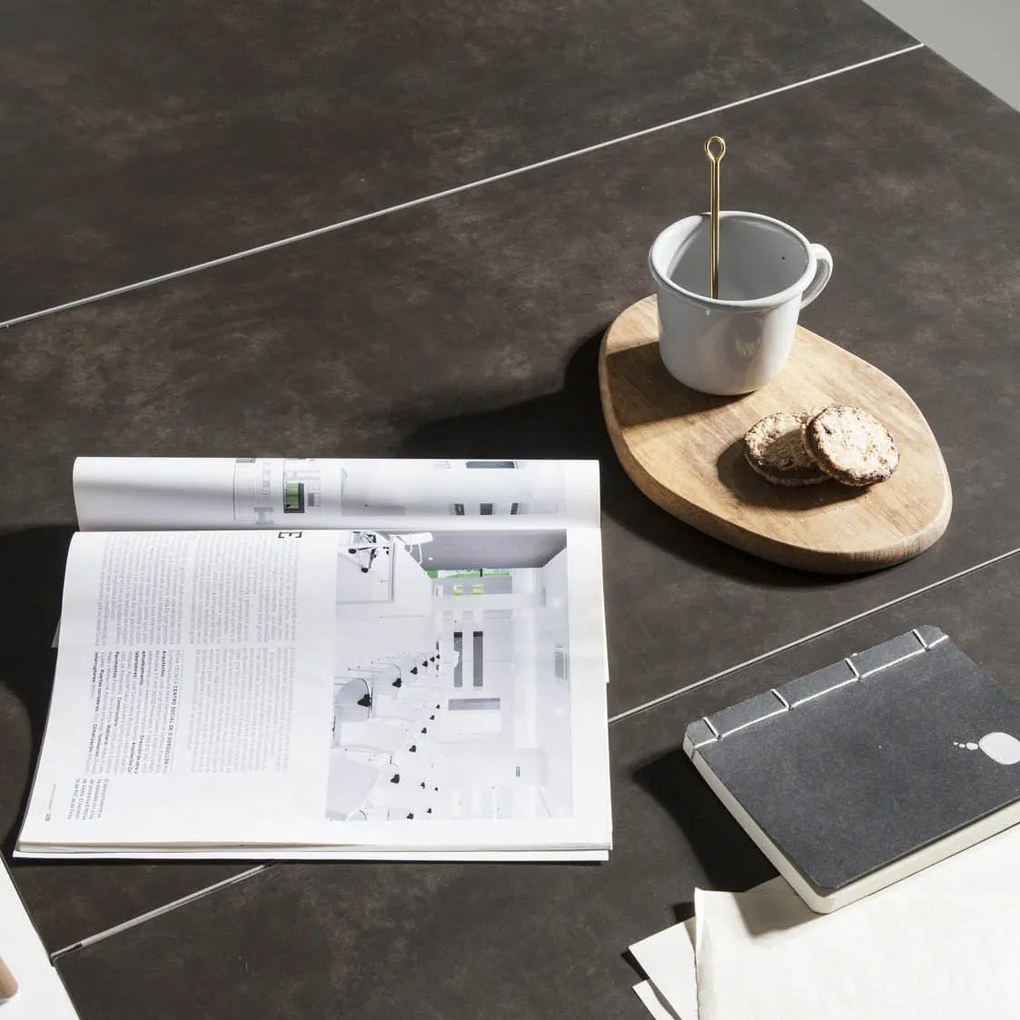 Masa dining extensibila design modern Walnut, 180-230x90cm AC-DT797