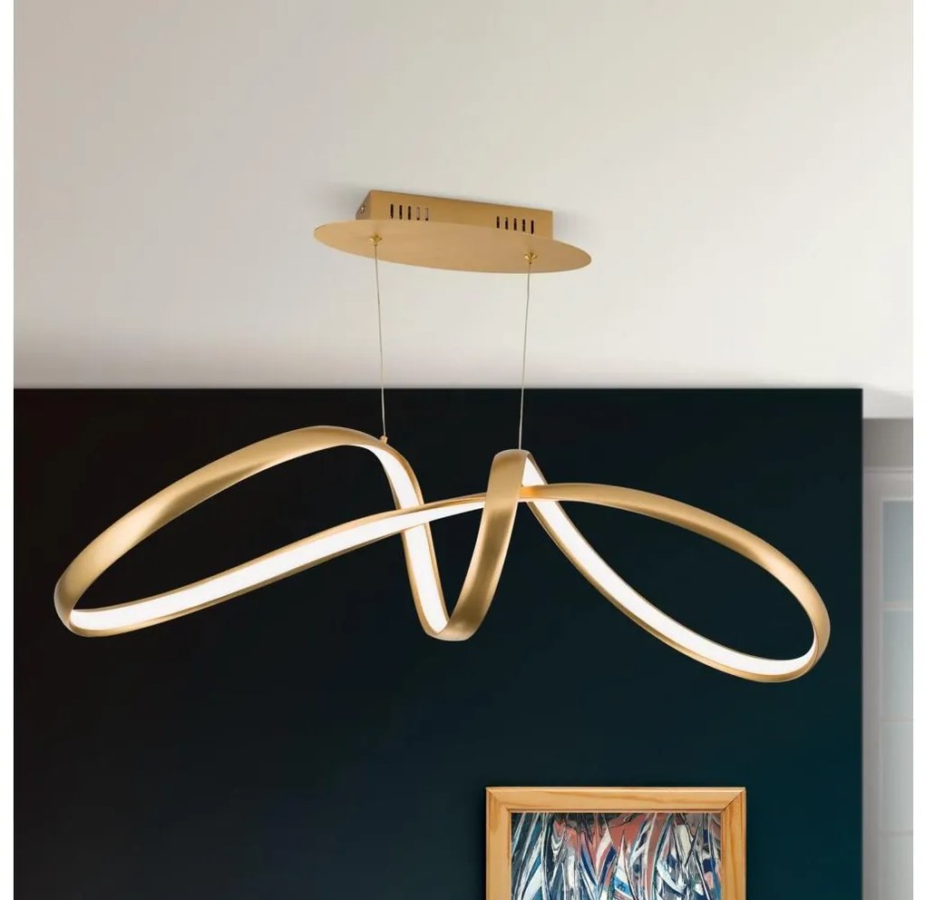 Orion HL 6-1663 - Lustr LED CIRCUS 36W/230V dimabil pe cablu auriu