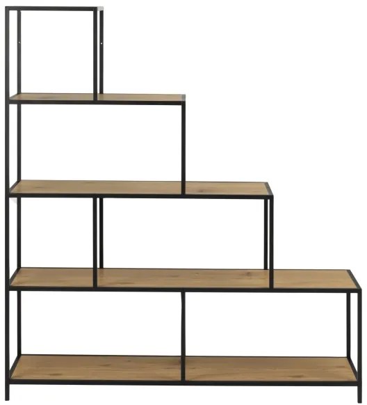 Bibliotecă SARON stejar/negru