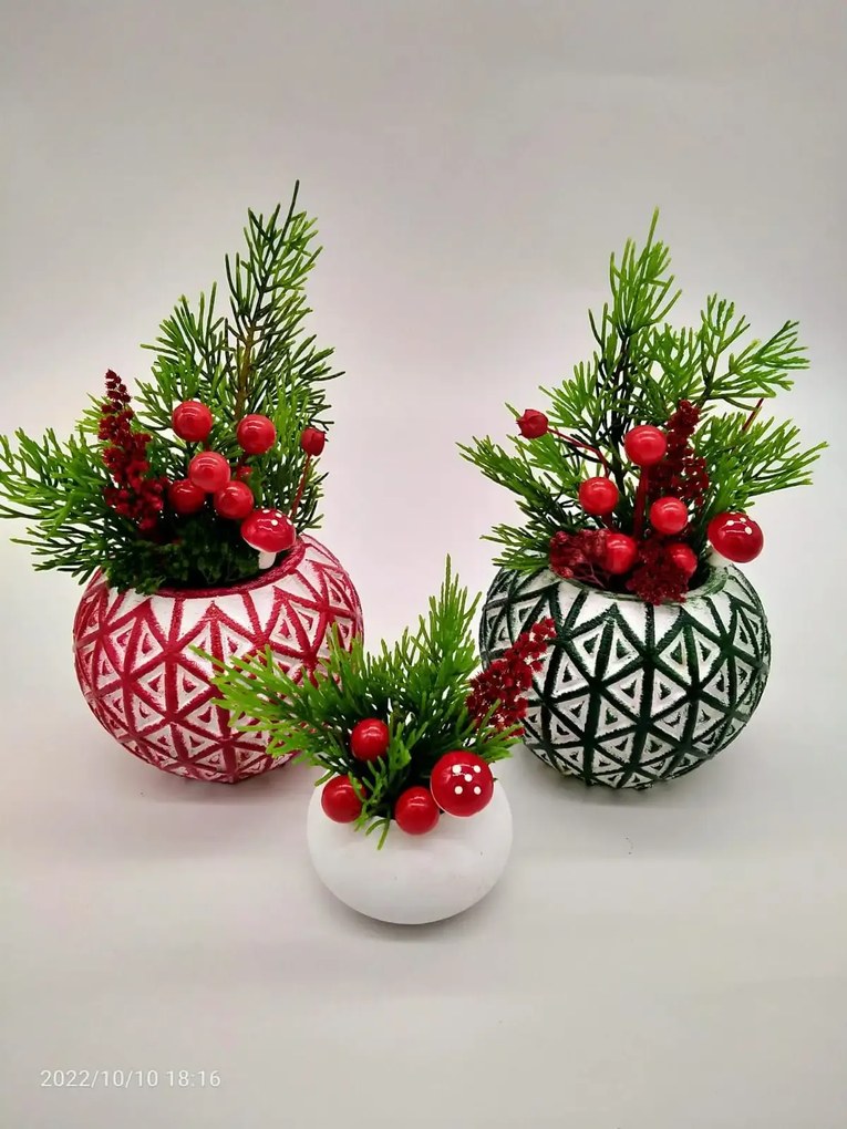 Ghiveci decorativ cu flori artificiale, homs seria A620,17x5.5x9 cm,30374