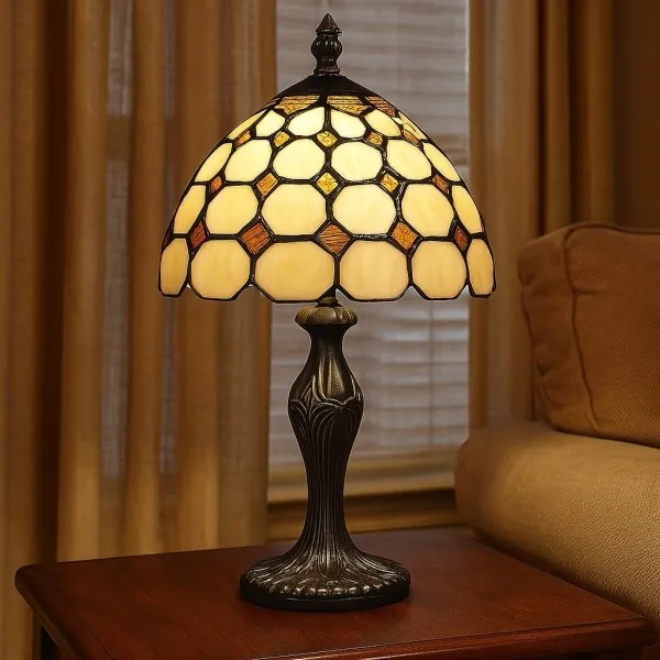 Brilagi - Lampă de masă Tiffany cu vitralii DORAN 1xE14/40W/230V
