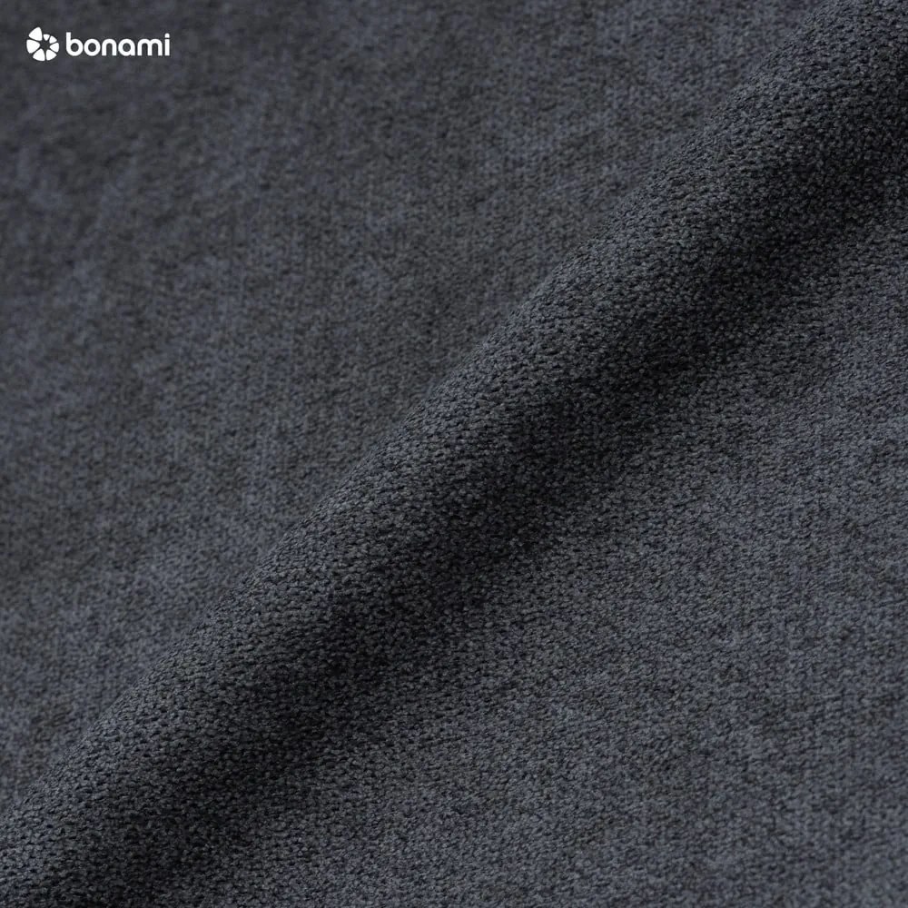 Canapea cu taburet Bobochic Paris Luna, gri închis