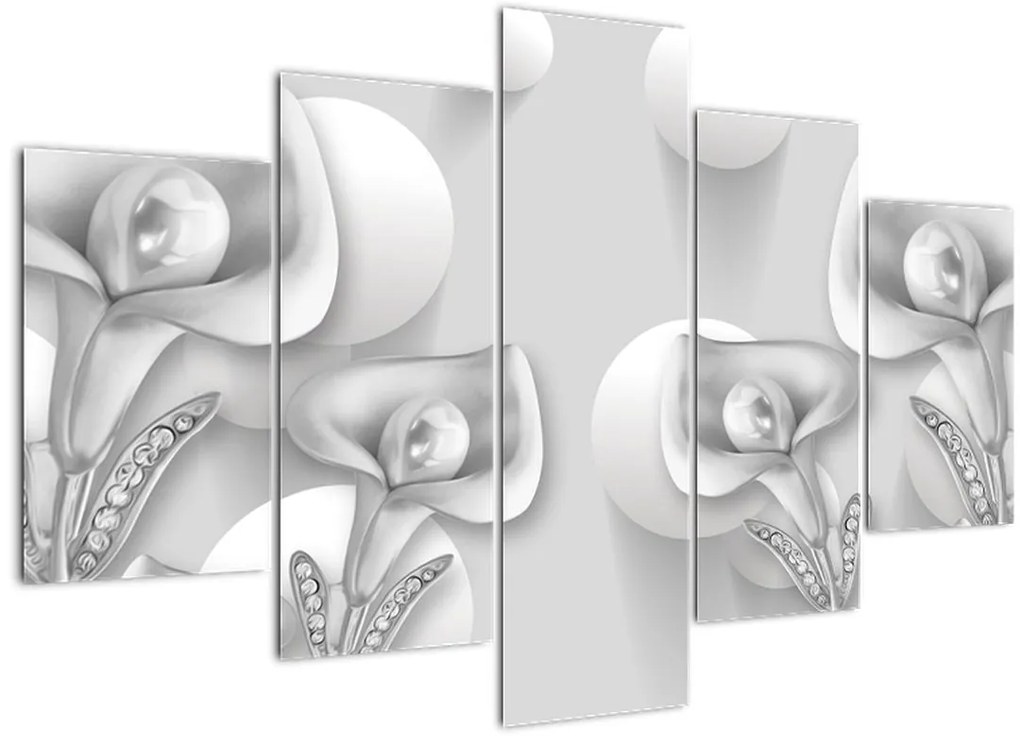 Tablou -Design flori (150x105 cm)