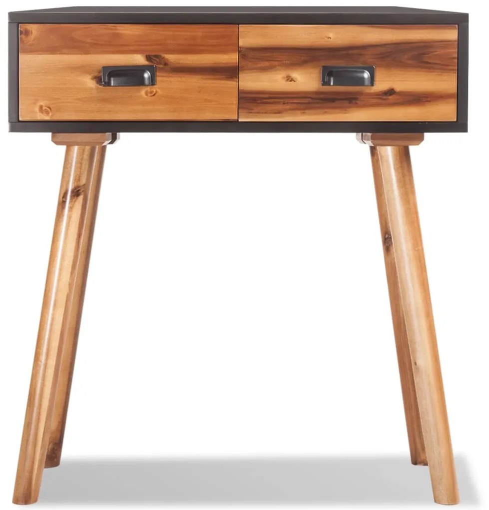 245479 vidaXL Masă consolă din lemn masiv de acacia, 70 x 30 x 75 cm