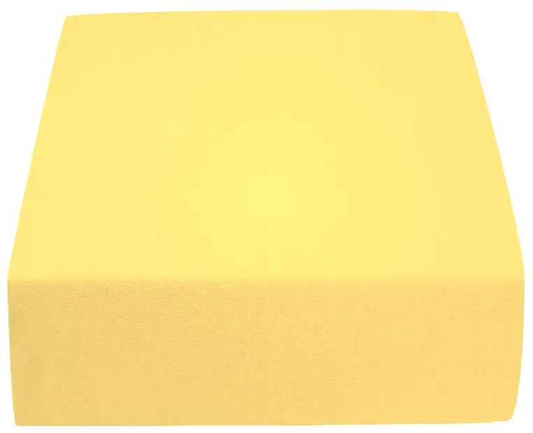 Cearsaf Jersey pentru pătut 70x140 cm galben
