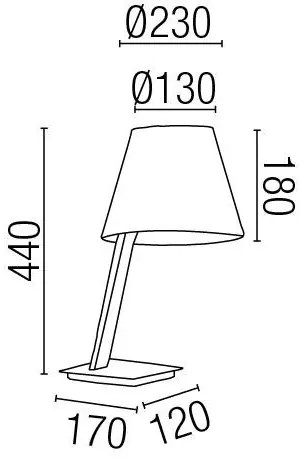 Veioza, lampa de masa Moma 68501