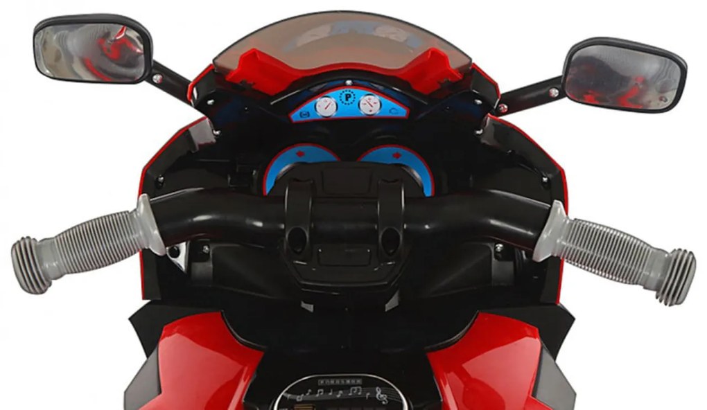 Motocicleta Electrica cu Acumulator Pentru Copii NOVOKIDS™ Karachi Motor, 2-5 ani, max 25 kg, Cu Sunete si Lumini LED, MP3, Trotineta Electrica, 3