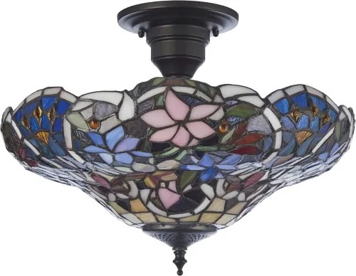 Endon 111915 - Plafonieră Tiffany SULLIVAN 3xE27/10W/230V Ø 40 cm