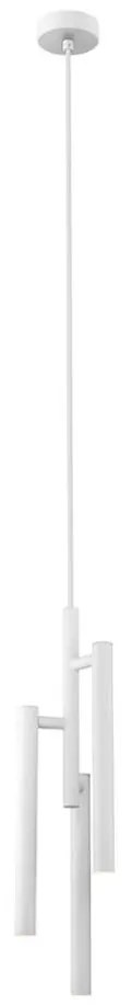 Lustră LED pe cablu Klausen 142036 TUBULAR 3xLED/5W/230V alb
