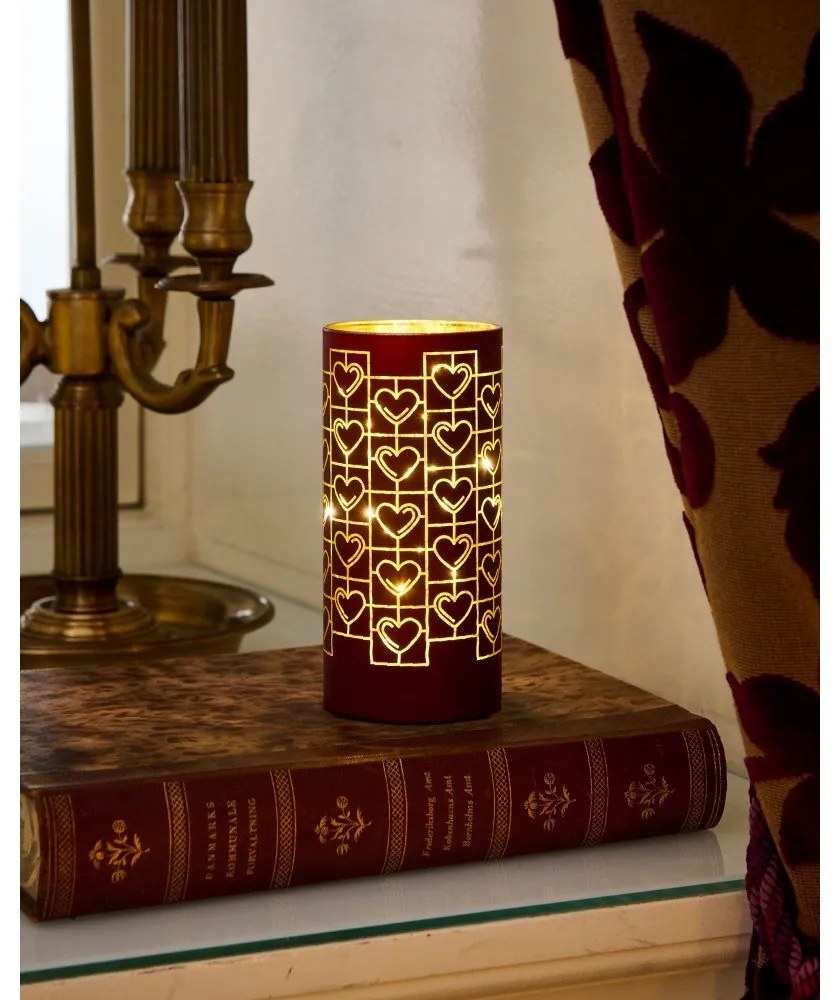 Decorațiune luminoasă burgundy ø 7 cm Frida – Sirius