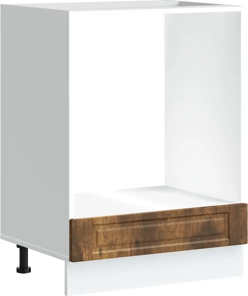 vidaXL Dulap pentru cuptor "Porto" din lemn de stejar afumat