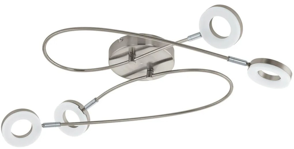 Eglo 75255 - Plafonieră LED MOSANO, 4 x LED / 3,8 W / 230 V, crom mat