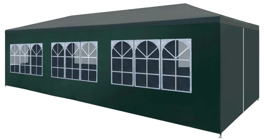 Cort pentru petrecere, verde, 3 x 9 m