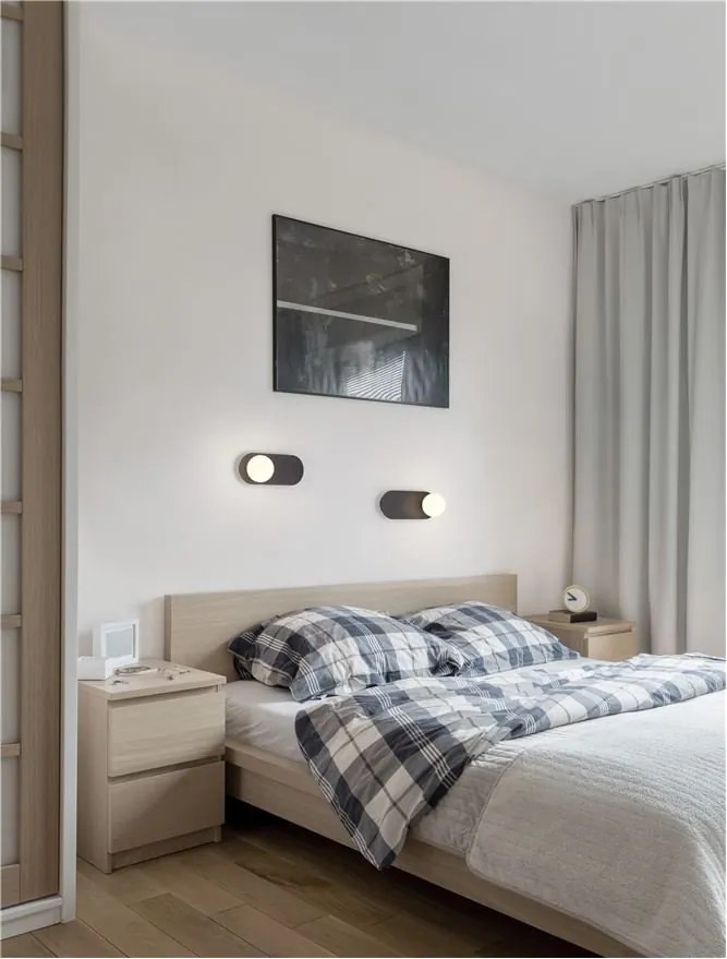 Aplica de perete design modern Blob negru