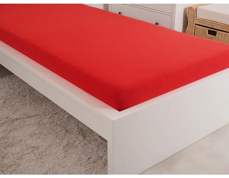 Cearșaf de pat 4Home jersey Ideal roșu , 70 x 140 cm, 70 x 140 cm