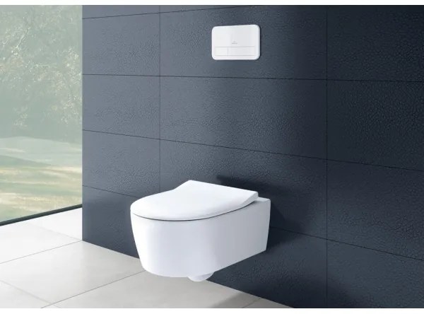 Villeroy & Boch 5656RS01 - WC suspendat AVENTO cu capac SoftClose, ceramică, alb