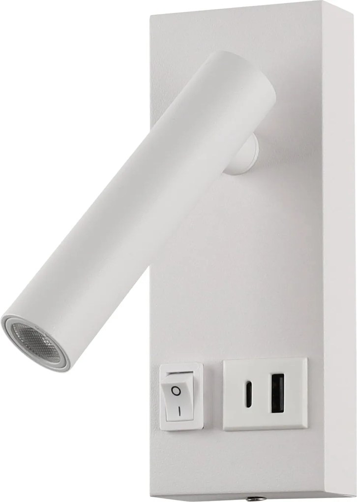 Aplica LED Klausen Smarty W 2W Alb 3000K Design Modern Minimalist 14.5x15x6 cm Lumina Calda Accent 38 Grade Ideala Pentru Dormitor Hol Eficienta