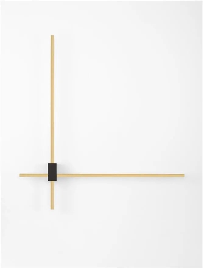 Aplica de perete liniara LED CCT PEAK auriu