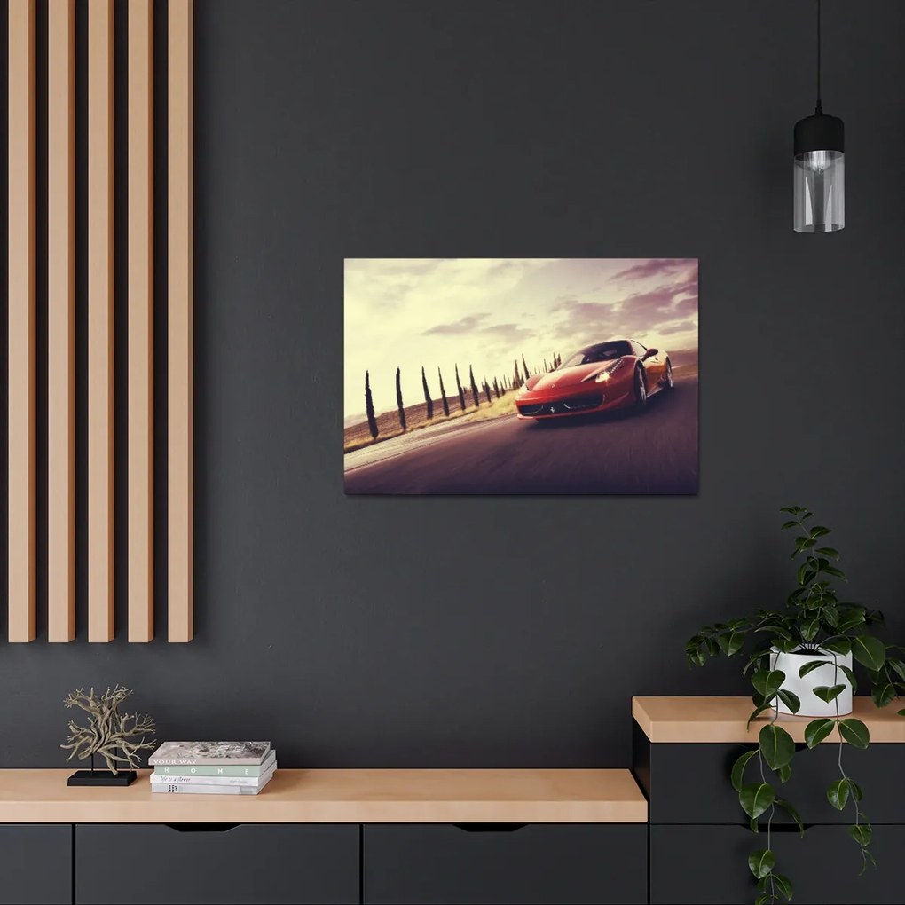 Tablou Canvas Red Ferrari 120x80 cm