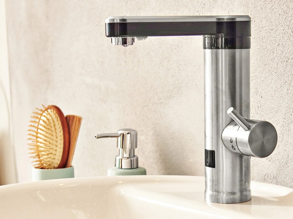 Robinet electric instant baie Rovus, afisaj digital, 3300W recomandat de delimano 80x190 cm argintiu
