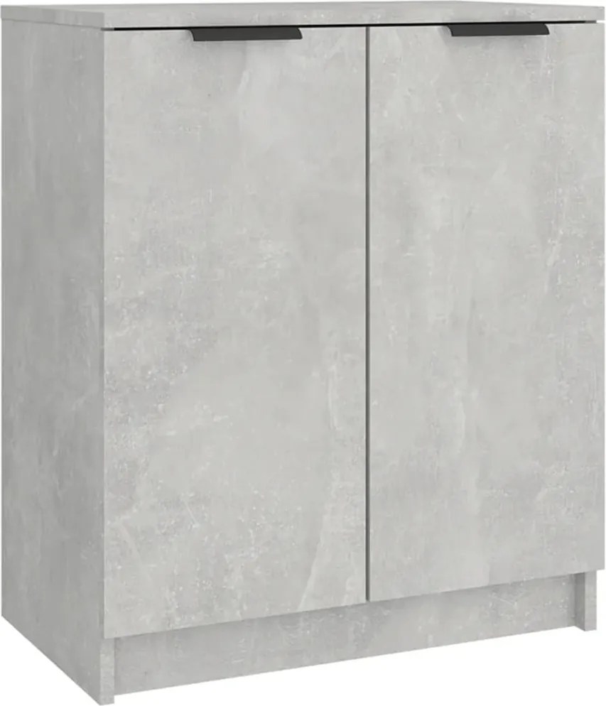 vidaXL Pantofar, gri beton, 59x35x70 cm, lemn prelucrat