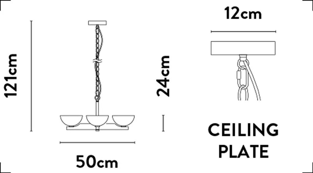Candelabru stil clasic Belle D-50cm