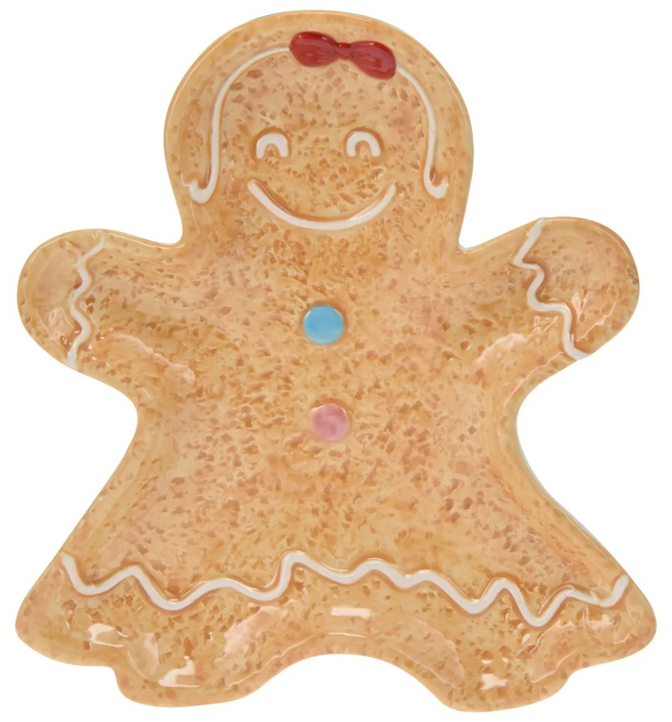 Tava de Crăciun în formă de turtă dulce, 22 x 19 cm, COOKIE