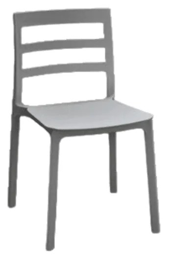 SCAUN RIGATO -POLIPROPILENA- HORECA - NEGRU
