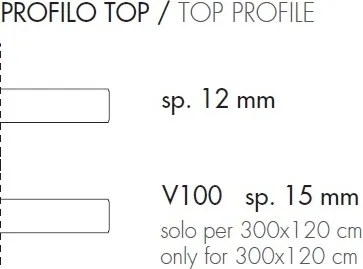 Masa fixa eleganta design LUX BLADE 300x120cm